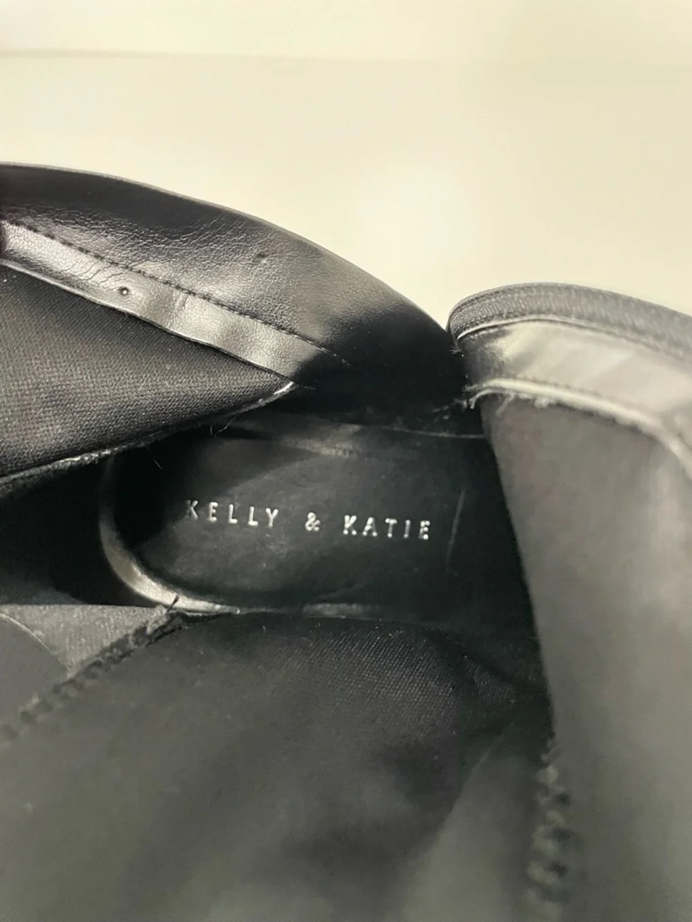 Kelly & Katie Chana 5050 Black Knee High Square Toe Boots Womens 8 Funeral Night